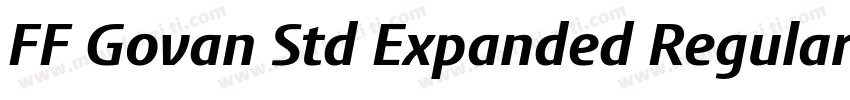 FF Govan Std Expanded Regular字体转换